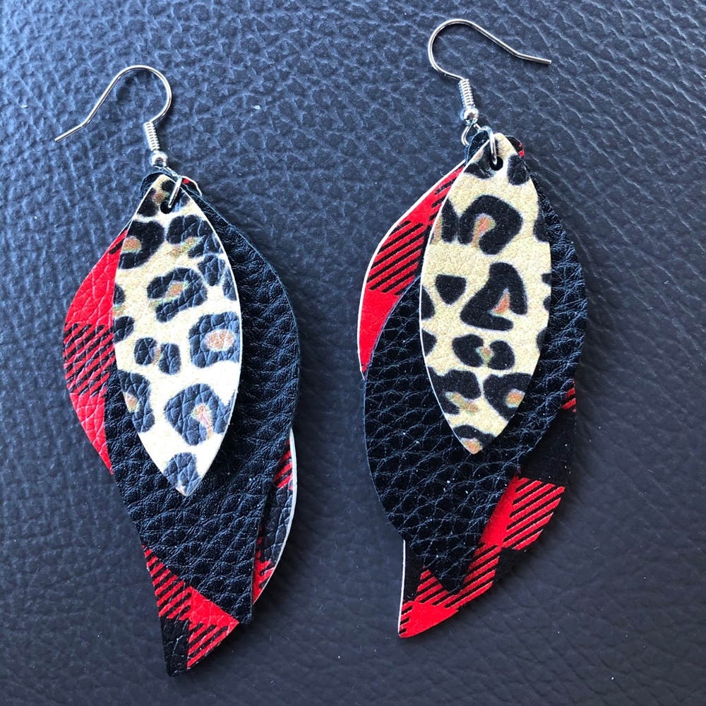 Leather Earrings ✨ 3 for $14
